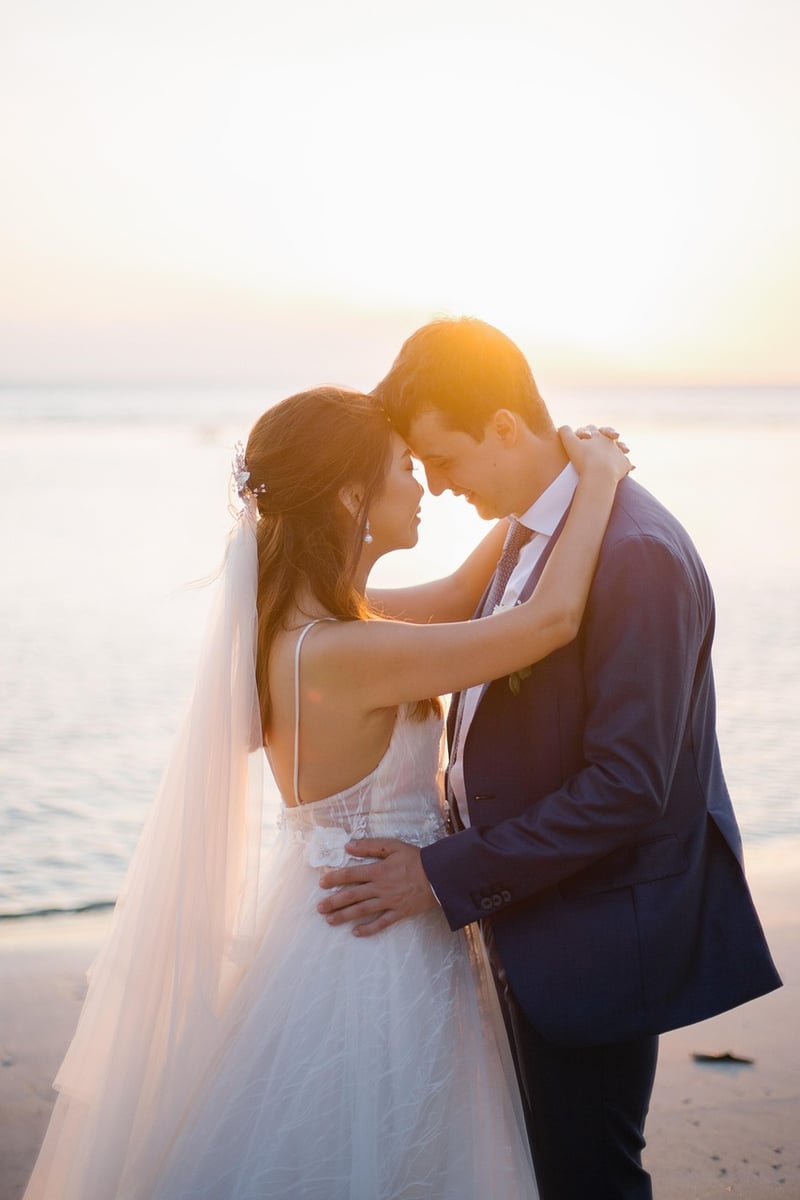 Bohemian Chic Wedding Couple